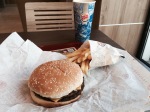 Break in Burger King - air con and burger very good