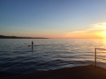 Some sunset stand-up paddle board (SUP) action