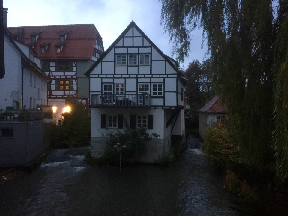 House surrounded by water, Ulm