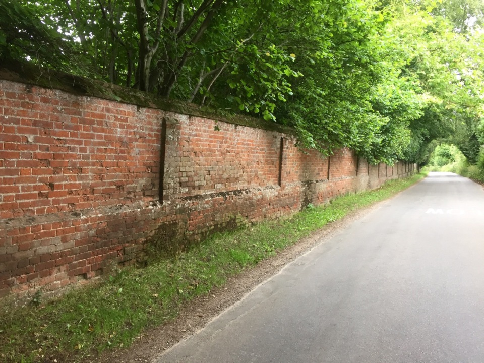Sturdy wall in Mulbarton - good for keeping the trolls out