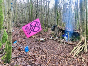 Camp complete with XR flag