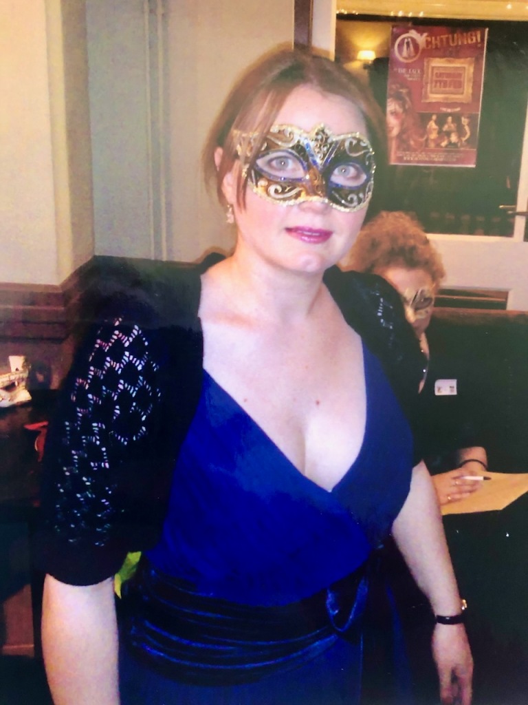 New Years masked ball, at the Lily Langtree, in the noughties